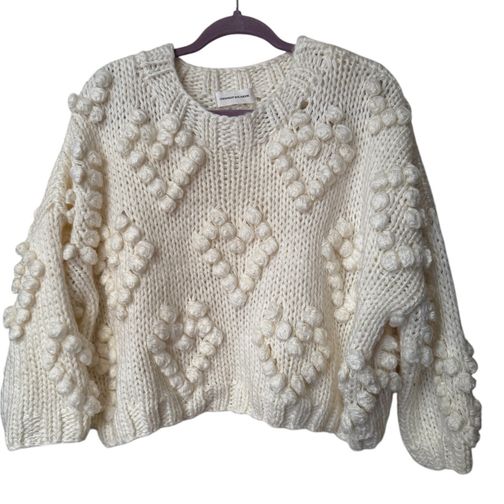 Chunky Knit Cream Sweater